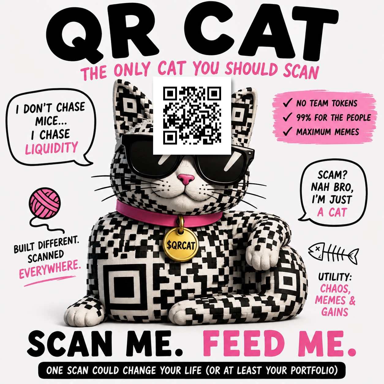QR Cat hero artwork