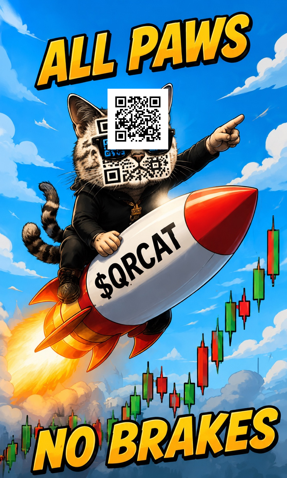 QR Cat rocket